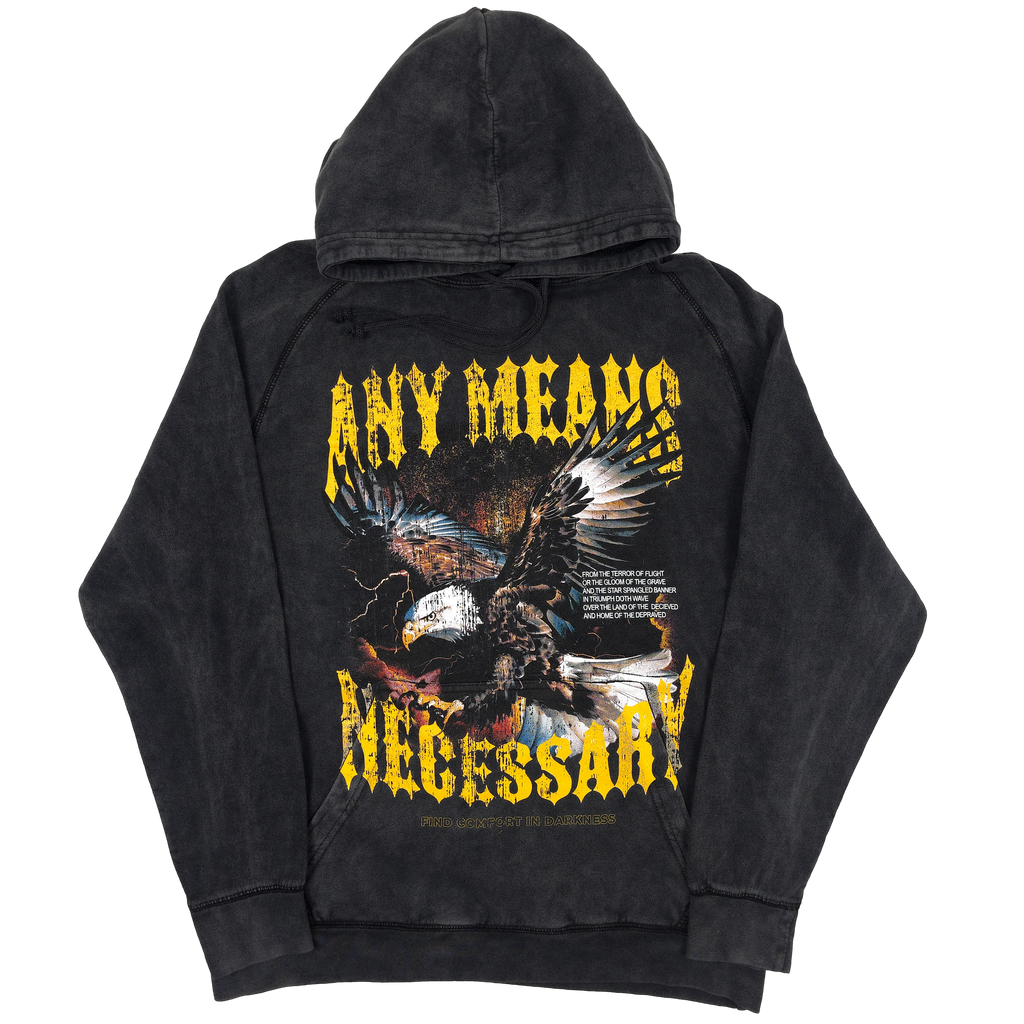 Depraved Pullover Hoodie Vintage Black